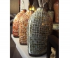Lot de vases décoratifs en céramique recouverte de mosaïque de verre.